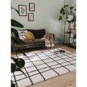 Shaggy vaip Louise Must/Valge 200x290 cm | FreshDesign.ee