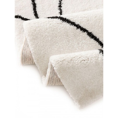 Shaggy vaip Louise Must/Valge 120x170 cm | FreshDesign.ee