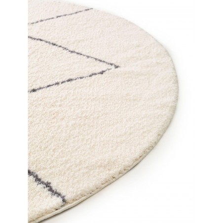 Shaggy Round vaip Benno Cream Ø 160 cm ümmargune | FreshDesign.ee