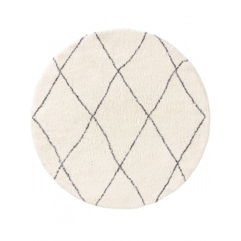 Shaggy Round vaip Benno Cream Ø 120 cm ümmargune | FreshDesign.ee