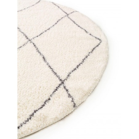 Shaggy Round vaip Benno Cream Ø 120 cm ümmargune | FreshDesign.ee