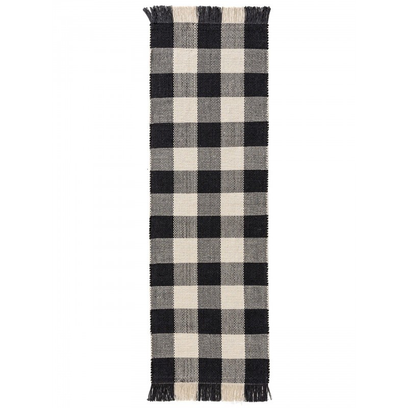 Runner Lucy Must/Valge 70x200 cm | FreshDesign.ee