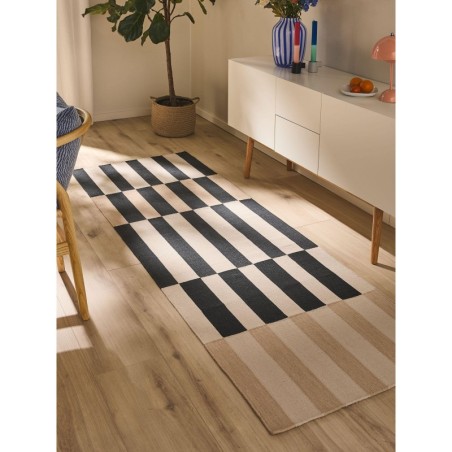 Runner Judith Beež/Must 80x240 cm