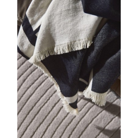 Puuvillane tekk Luan Must/Valge 130x170 cm | FreshDesign.ee