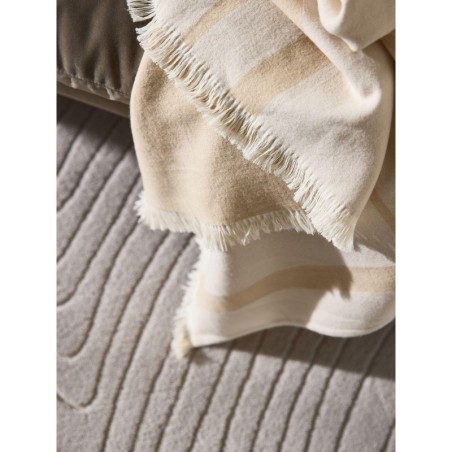 Puuvillane tekk Luan Cream/Beež 130x170 cm | FreshDesign.ee