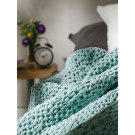 Puuvillane tekk Cloe Turquoise 130x170 cm | FreshDesign.ee