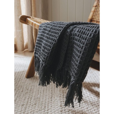 Puuvillane tekk Amalia Dark Grey 125x150 cm | FreshDesign.ee