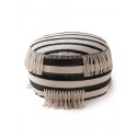 Pouf Deja must/valge 55x55x30 cm | FreshDesign.ee