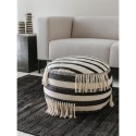 Pouf Deja must/valge 55x55x30 cm | FreshDesign.ee