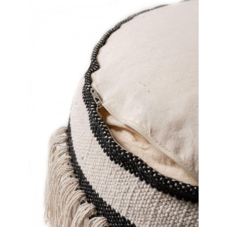 Pouf Deja must/valge 55x55x30 cm | FreshDesign.ee