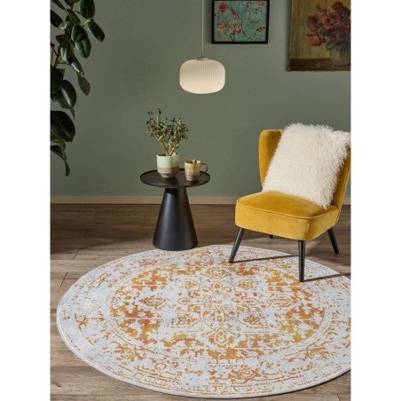 Pestav vaip Miray hall/oranž Ø 160 cm ümmargune