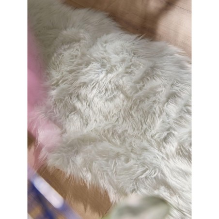 Pestav Shaggy vaip Nanuk Valge 60x180 cm | FreshDesign.ee