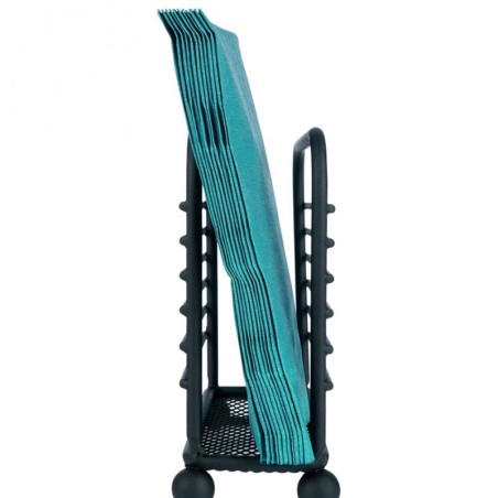 Metallist salvrätikuhoidja, must, 11,5x10 cm | FreshDesign.ee