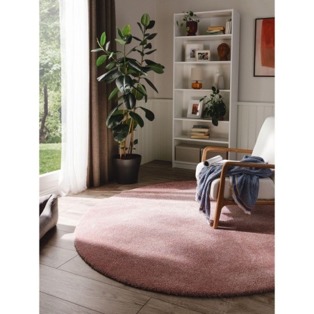 Pestav Shaggy vaip Melvin Rose Ø 150 cm ümar