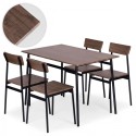 Söögitoa mööbli komplekt Laud + 4 tooli MALMO | FreshDesign.ee