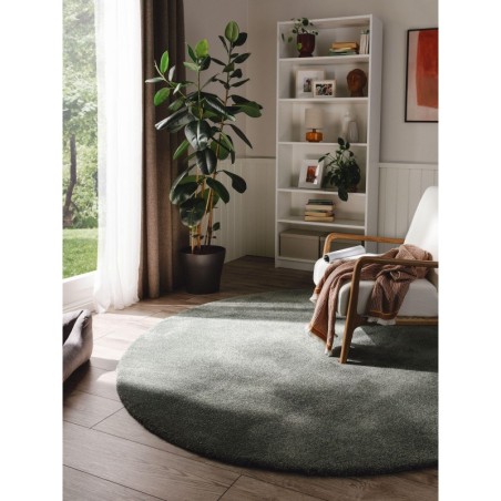 Pestav Shaggy vaip Melvin Green Ø 200 cm ü... | FreshDesign.ee