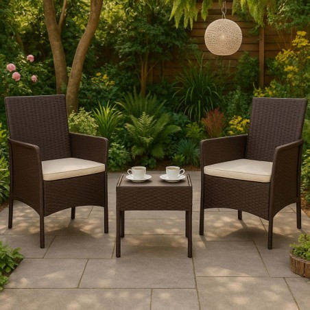 Aiamööbli komplekt 2 tugitooli + laud kara... | FreshDesign.ee