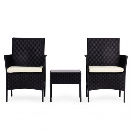 Aiamööbli komplekt 2 tugitooli + laud kara... | FreshDesign.ee