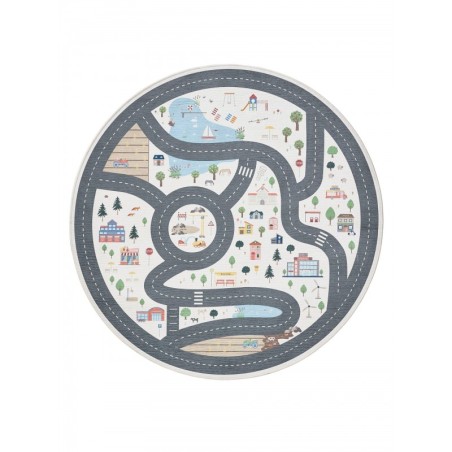 Laste vaip Linus Cream Ø 120 cm ümmargune | FreshDesign.ee