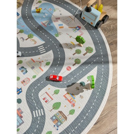 Laste vaip Linus Cream Ø 120 cm ümmargune | FreshDesign.ee