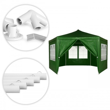 Aia paviljoni telk 2x2x2 m akendega roheline | FreshDesign.ee