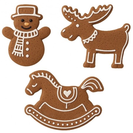 Terasest küpsisevormid lumememm kiikhobune... | FreshDesign.ee