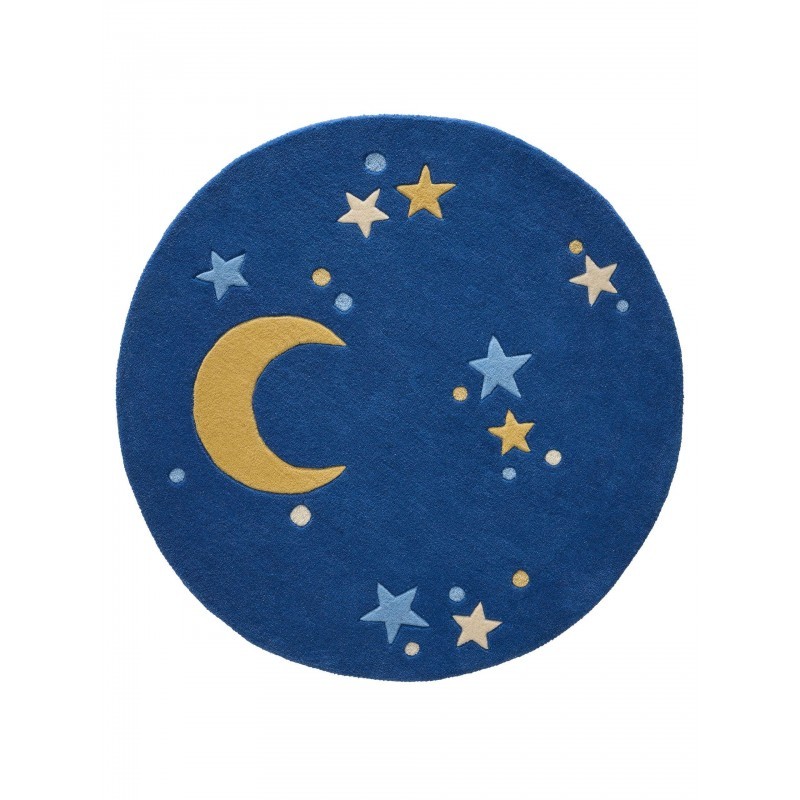Laste vaip Alex Blue Ø 120 cm ümmargune | FreshDesign.ee