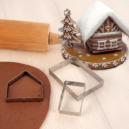 Terasest küpsisevormid, piparkoogimaja, 3 tk.