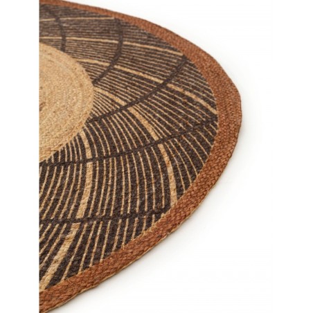 Jute vaip Sahara Pruun Ø 90 cm ümmargune | FreshDesign.ee