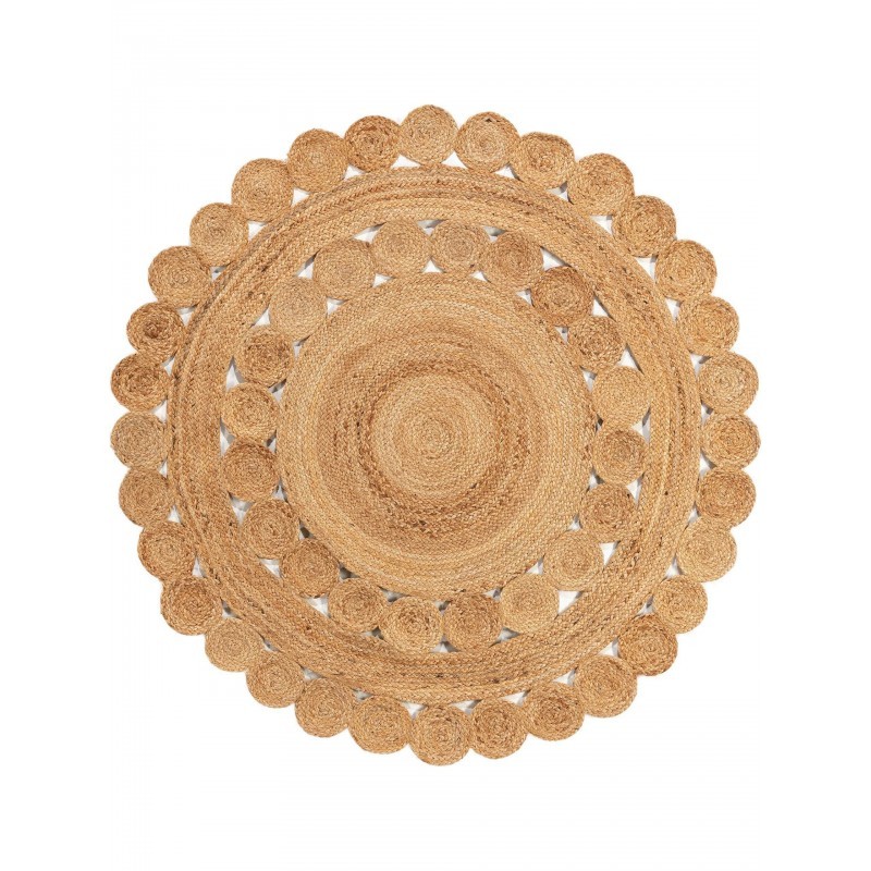 Jute vaip Jutta Helepruun Ø 120 cm ümmargune | FreshDesign.ee