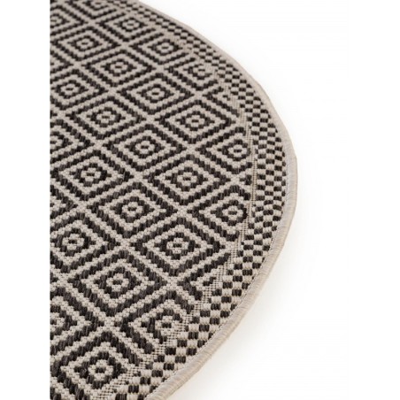 Cleo valge/must sise- ja välisvaip Ø 150 c... | FreshDesign.ee