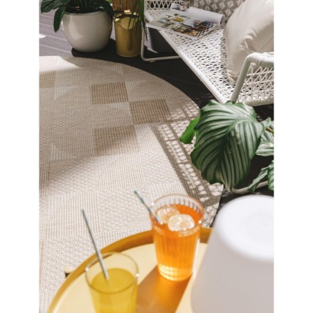 Bronco Cream sise- ja välisvaip Ø 200 cm ü... | FreshDesign.ee