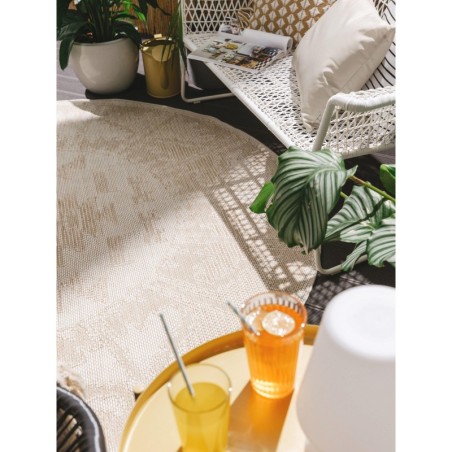 Bronco Cream sise- ja välisvaip Ø 160 cm ümar | FreshDesign.ee