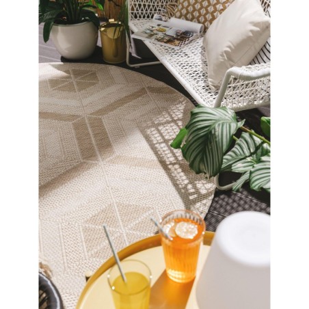 Bronco Cream sise- ja välisvaip Ø 160 cm ümar | FreshDesign.ee