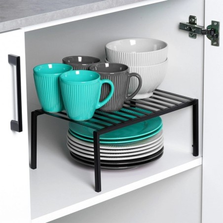 Metallist köögiriiul, must, 33x21x14 cm