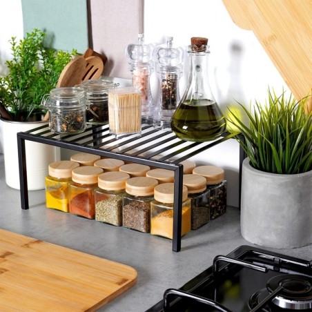 Metallist köögiriiul, must, 33x21x14 cm | FreshDesign.ee