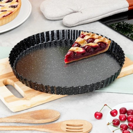 Eemaldatava põhjaga graniidist koogipann, 28x3 cm