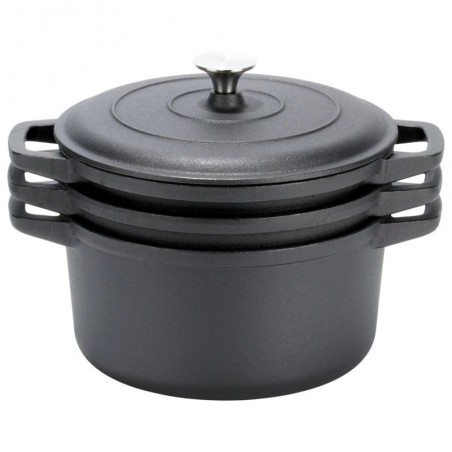 Kaanega malmist pottide komplekt CAST LINE... | FreshDesign.ee