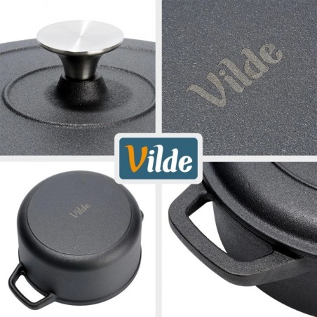 Kaanega malmist pottide komplekt CAST LINE... | FreshDesign.ee