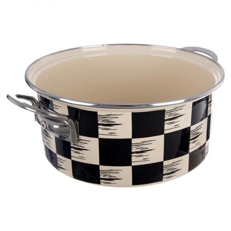 Emailitud pott CHECKTAHV 22 cm, 3 liitrit | FreshDesign.ee