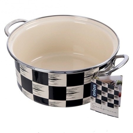 Emailitud pott CHECKTAHV 22 cm, 3 liitrit | FreshDesign.ee