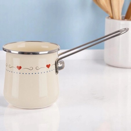 Kreemjas emailitud kohvikann TONCA 600 ml