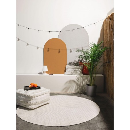 Sise- ja välisvaip ümmargune vaip Mars Cream Ø 160 cm ümmargune