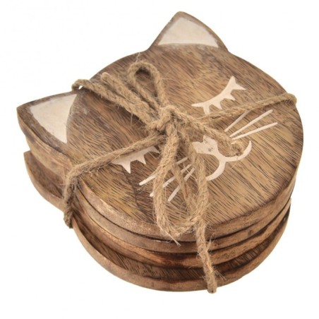 MANGO puidust kruusialused 10x11cm 4 tk. | FreshDesign.ee