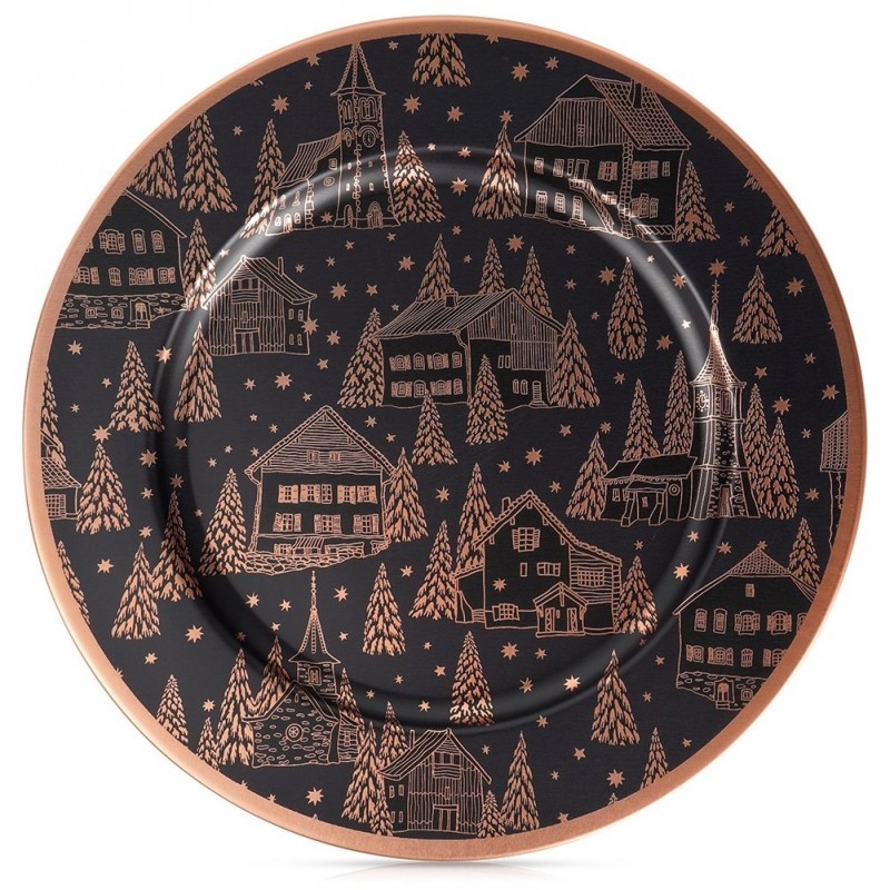 Must vasest alustaldrik, 33 cm | FreshDesign.ee