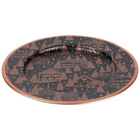 Must vasest alustaldrik, 33 cm | FreshDesign.ee