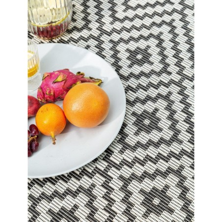 Sise- ja välisvaip Metro must/valge 80x200 cm | FreshDesign.ee