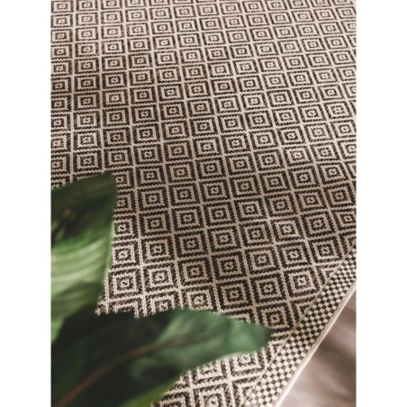 Sise- ja välisvaip Cleo valge/must 80x150 cm | FreshDesign.ee