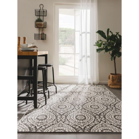 Sise- ja välisvaip Cleo valge/must 80x150 cm | FreshDesign.ee