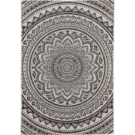 Sise- ja välisvaip Cleo valge/must 80x150 cm | FreshDesign.ee